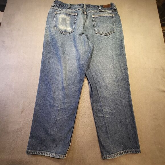 LL Bean Mens Size 38x29 Jeans Straight Leg Comfort Waist Distressed Denim - Picture 9 of 9